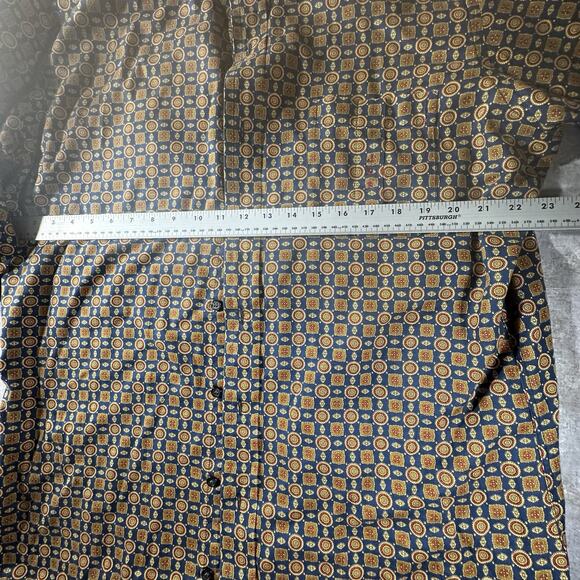 Ripley Custom Tailored Dress Shirt Pattern Print 100% Cotton Men’s Size XL - Picture 6 of 9